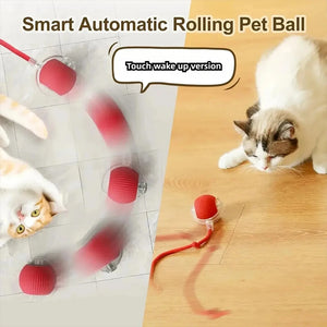 Novo Brinquedo Interativo para Gato, Bola de Gato Automática e Recarregável, Brinquedo Interativo Inteligente para Gatinhos, Brinquedo Inteligente em Forma de Bola para Gato