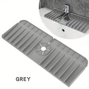 Tapete de Silicone para Torneira, Suporte para Esponja de Sabão, Tapete de Secagem para Pia de Cozinha, Protetor de Splash para Pia de Cozinha, Almofada de Drenagem