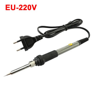 Ferro de Solda Elétrico Ajustável 60W EU 220V / ☆Plugue dos EUA 110V☆ Ferro de Solda DIY para Reparos