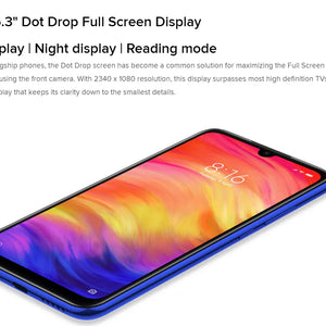Smartphone Original Xiaomi Redmi Note 7 4G 64G/6G 64G Snapdragon 660AIE Android Telefone Móvel Câmera Traseira 48.0MP+5.0MP