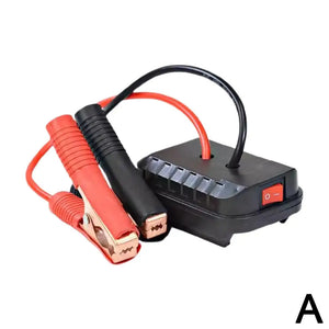 aptador de Carga de Bateria de Lítio para Carro, Clipe de Carregador, Acendedor de Auto, Iniciador de Emergência para Makita, Adaptador de Cabo de Reforço, Ferramentas de Emergência DIYAd