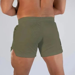 Bermuda de Basquete Masculina com Padrão Geométrico, Cintura Média, Microelástica, Rápido Secagem, Respirável, Calças Esportivas para Corrida e Fitness