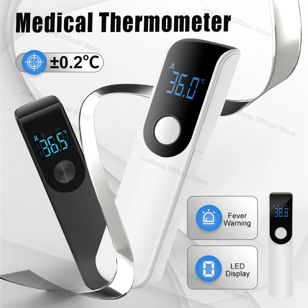 Termômetro Digital Sem Contato AiQUE Termômetro Infravermelho Testa Orelha médico Termômetro Corporal Febre Bebê/Adulto Temperatura