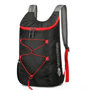 Mochila Dobrável Multifuncional para Atividades ao Ar Livre, Alta Densidade, Leve, Impermeável, de Nylon, Bolsa Esportiva para Camping, Caminhadas e Viagens