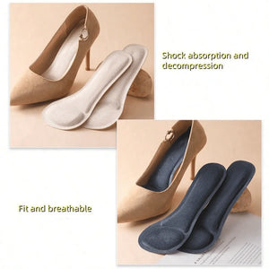 Pacote com 2 Pares de Sapatos de Salto Alto com Solas Autoadesivas, Solas Confortáveis para o Verão, Mulheres, Solas com Tecnologia de Absorção de Suor, Camada Antiderrapante, Solas de 7 Polegadas