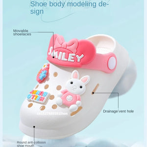 Chinelos de Bebê Sandálias Mules Respiráveis para Meninos e Meninas com Sola Macia para Atividades Internas e Externas e Design Antiderrapante