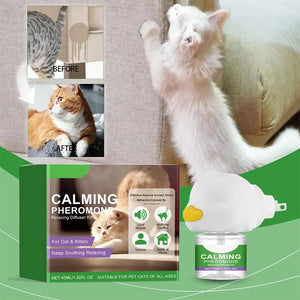 Reabastecimento do Kit Difusor Calmante para Gatos: Humor Calmante, Relaxante, Antiansiedade, Alívio do Estresse, Confortante para Animais de Estimação, Feromônio