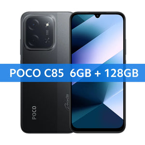 Smartphone POCO C85 Versão Global 6,9" display Dot Drop bateria de 6000mAh Câmera de 50MP 33W Helio G81-Ultra NFC