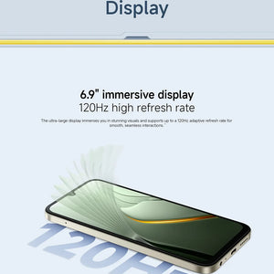 Smartphone POCO C81 Pro Versão Global 6,9 polegadas Display 120Hz Bateria de 6000mAh UNISOC T7250 Octa-core HyperOS 3 2026 Telefone Móvel