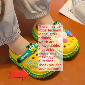 Sapatos  Crianças  Sandálias de Bebê de Cartoon com Solado Macio – Sandálias Infantis Ultra-Leves e Antiderrapantes com Ponta Fechada para Meninos e Meninas na Praia