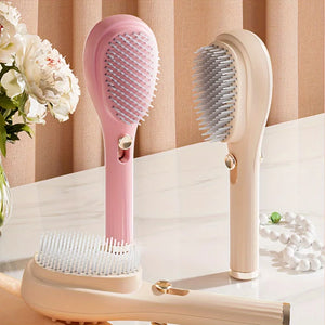 1 peça de Pente Retrátil Mágico - Escova de Massagem e Desembaraçamento do Couro Cabeludo Antiestática para Todos os Tipos de Cabelo - Caixa de Presente de Ferramenta de Beleza