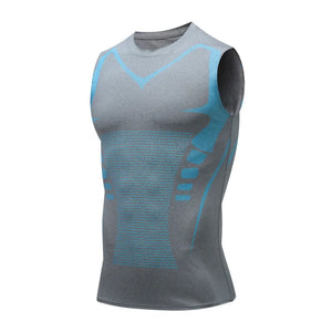 Camiseta Regata de Compressão Masculina, Camiseta de Academia Sem Mangas, Rápido Secagem, Roupas Esportivas Masculinas, Fitness, Musculação, Top de Treino