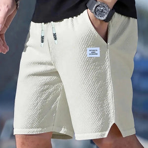 Calções Masculinos, Calças Casuais Masculinas, Calções de Praia Masculinos, Calções de Desporto Masculinos, Novo Tecido Texturizado e Fashionável, Calças Respiráveis, Adequadas para Uso Casual Diário e Desporto