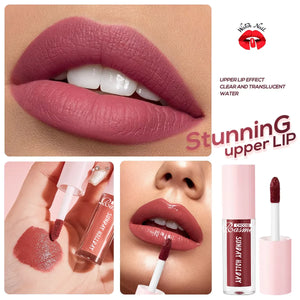 Conjunto de 10 Peças de Gloss Labial Batom de Veludo: Gloss Labial à Prova d'Água e de Longa Duração, Conjunto Hidratante para Mulheres, Presente de Dia dos Namorados