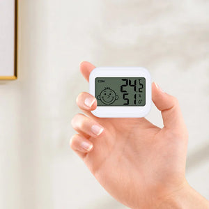 Estação Meteorológica de Casa com Relógio Eletrônico, Medidor de Temperatura e Umidade, Alarme, Termômetro LED, Termo-Higrômetro Multifuncional