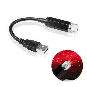 Luz de Teto Estrelado LED para Carro, Luz de Teto com Laser Estelar 5V USB, Projetor de Luz de Galáxia para Decoração de Teto de Quarto