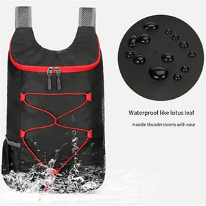 Mochila Dobrável Multifuncional para Atividades ao Ar Livre, Alta Densidade, Leve, Impermeável, de Nylon, Bolsa Esportiva para Camping, Caminhadas e Viagens