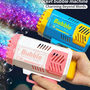 Máquina de Bolhas de 40 Furos, Totalmente Automática, Sopra Bolhas, Leve, Máquina de Bolhas para Uso Externo, Sem Bateria, Sem Água de Bolhas
