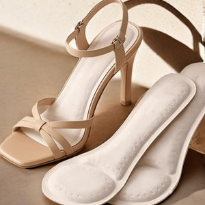 Pacote com 2 Pares de Sapatos de Salto Alto com Solas Autoadesivas, Solas Confortáveis para o Verão, Mulheres, Solas com Tecnologia de Absorção de Suor, Camada Antiderrapante, Solas de 7 Polegadas