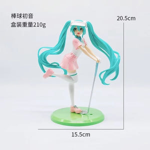 Hatsune Miku Anime Figure Collectible Doll PVC Statue Desktop Decoration Gift for Girls Otaku Cosplay Fans Kawaii Cute Japanese