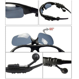 Óculos de Sol Inteligentes para Caminhadas com Bluetooth, Fones de Ouvido Sem Fio com Estéreo, Lentes Polarizadas com Proteção UV