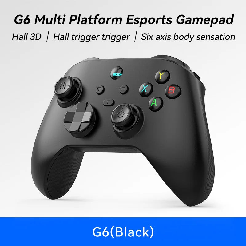 Controlador de jogo móvel sem fio G6 com gatilho Hall e joystick Hall, suportando switch/pc/android/IOS