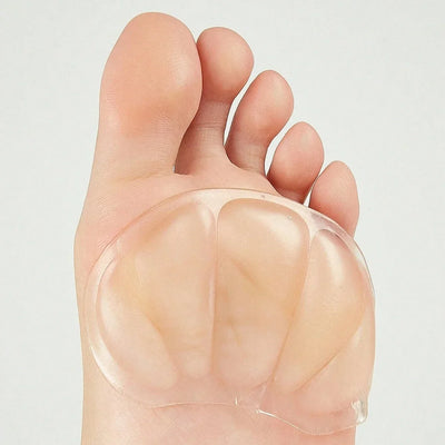 1 Par de Almofadas de Silicone Transparente para Calcanhar e Antepé Unissex Conforto para Saltos Altos Ténis Uso de Verão (Leve e Respirável)