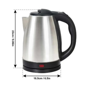 Chaleira Elétrica de Aço Inoxidável de Grau Alimentício 2L Chaleira Elétrica Chaleira de Água Quente Caldeira de Bebidas de Café Aquecedor de Água Elétrico