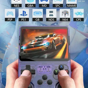 Console de Jogos Portátil Retro R36S - Tela IPS de 3,5 Polegadas, 64GB/128GB/256GB, Dispositivo de Jogos Portátil com Jogos Embutidos