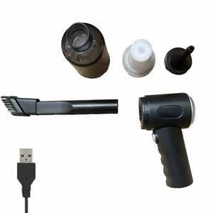 Aspirador de Carro Sem Fio 9000Pa Carregamento USB 1200mAh Aparelho de Limpeza Portátil Mini Aspirador Úmido e Seco para Uso Doméstico