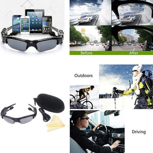 Óculos de Sol Inteligentes para Caminhadas com Bluetooth, Fones de Ouvido Sem Fio com Estéreo, Lentes Polarizadas com Proteção UV