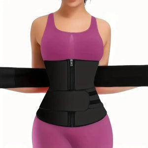 1pc Cinturão Modelador de Cintura Emagrecedor Cinta de Fitness Perda de Peso Queima de Gordura Cinta Esportiva Redutora de Suor Treino Modelador