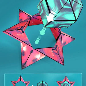Variedade Geométrica Cubo Mágico Magnético Anti Estresse 3D Cubo de Quebra-Cabeça de Mão para Crianças Aliviador de Estresse Brinquedo Fidget
