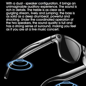 Óculos Inteligentes Xiaomi AI 4K HD Lente Fotocromática Câmera Óculos Chamadas Bluetooth Reprodutor de Música Assistente de Voz Tradução Vídeo