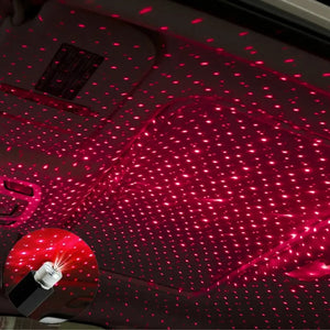 Luz de Teto Estrelado LED para Carro, Luz de Teto com Laser Estelar 5V USB, Projetor de Luz de Galáxia para Decoração de Teto de Quarto