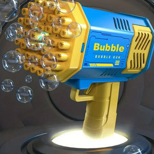 Máquina de Bolhas de 40 Furos, Totalmente Automática, Sopra Bolhas, Leve, Máquina de Bolhas para Uso Externo, Sem Bateria, Sem Água de Bolhas