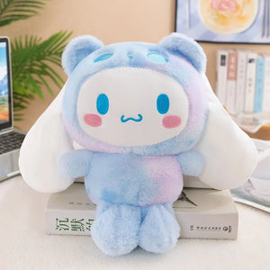 Pelúcia Sanrio Kawaii Sanrio Kuromi My Melody Cinnamoroll Brinquedos Almofada Anime Cartoon Presentes para Crianças Decoração de Quarto Bonecos.**