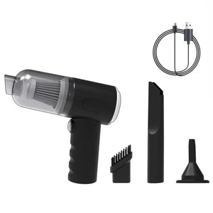 Aspirador de Carro Sem Fio 9000Pa Carregamento USB 1200mAh Aparelho de Limpeza Portátil Mini Aspirador Úmido e Seco para Uso Doméstico