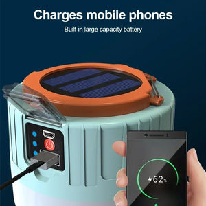 Lanterna de Camping Portátil Power Bank Lanterna LED para Camping Lanterna de Mão à Prova d'Água Luz de Tenda Externa Lanterna Recarregável Holofote Lanterna