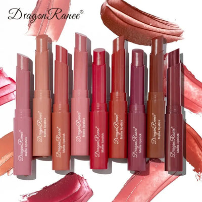 Batom Matte Matte Não Desbotável Hidratante Maquiagem Europeia e Americana Batom Matte Veludo Batom Matte à Prova d'Água Não Fácil de Desbotar Batom Matte Batom