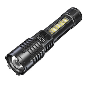 Lanterna Super Brilhante de 100000LM Lanterna Tática LED Recarregável de Longo Alcance para Camping ao Ar Livre, à Prova d'Água, Pesca