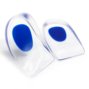 1 Par de palmilhas de gel de silicone para homens e mulheres, almofadas inteiras, alívio da dor nos pés, suporte para esporão, palmilhas para sapatos de salto alto