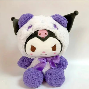 Pelúcia Sanrio Kawaii Sanrio Kuromi My Melody Cinnamoroll Brinquedos Almofada Anime Cartoon Presentes para Crianças Decoração de Quarto Bonecos.**
