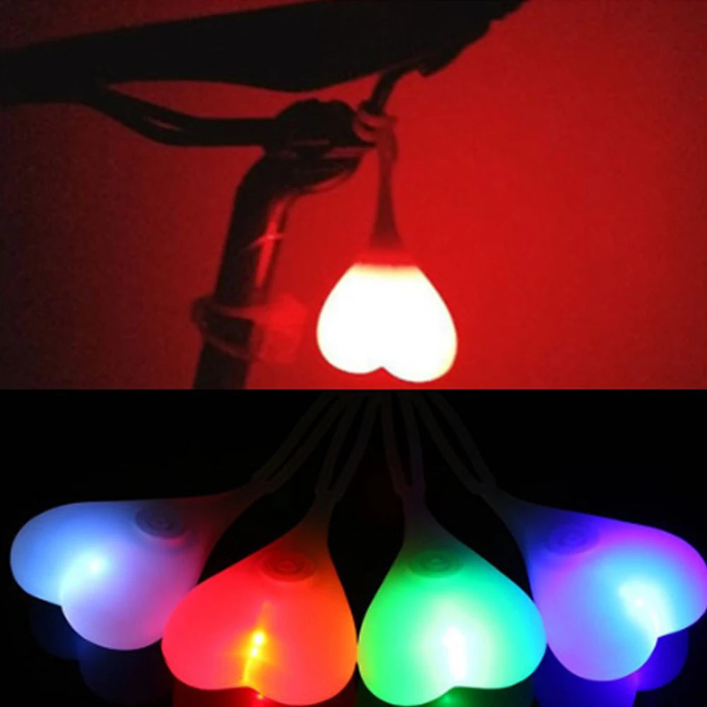Luz de Ovo para Bicicleta, Bicicleta de Montanha, Passeio Noturno, Luz Traseira Criativa, Equipamento de Ciclismo, Acessórios para Bicicleta, Luz de Advertência, Personalidade