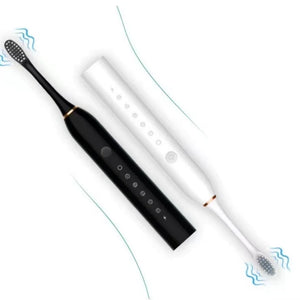 Escova de Dentes Elétrica Sônica para Adultos IPX7 à Prova d'Água Cabeça de Escova DuPont Recarregável via USB Limpeza de Alta Frequência 6 Modos de Limpeza
