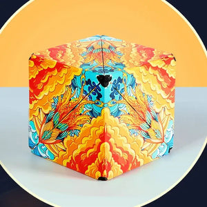 Variedade Geométrica Cubo Mágico Magnético Anti Estresse 3D Cubo de Quebra-Cabeça de Mão para Crianças Aliviador de Estresse Brinquedo Fidget