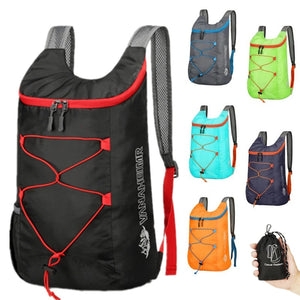Mochila Dobrável Multifuncional para Atividades ao Ar Livre, Alta Densidade, Leve, Impermeável, de Nylon, Bolsa Esportiva para Camping, Caminhadas e Viagens