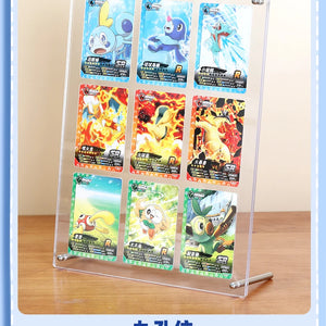 Suporte de Exibição de Cartões de Anime de Acrílico Transparente com Base, Adequado para Cartões de Anime, Cartões de Estrela, Exibição de Cartões de Jogo, Presente
