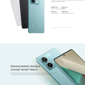 5G Smartphone Global Rom Original Xiaomi Redmi Note 13 256GB Dimensity 6080 Ultra 140Hz LCD Display 64MP Triple Camera 5000mAh