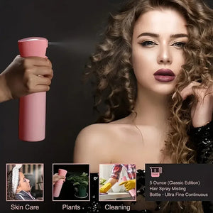 Conjunto de 6 peças de escovas de cabelo, frasco de spray para cabeleireiro, laço para tranças, pente de cauda de rato, escova de desfiar cabelo, escova de controle de bordas.